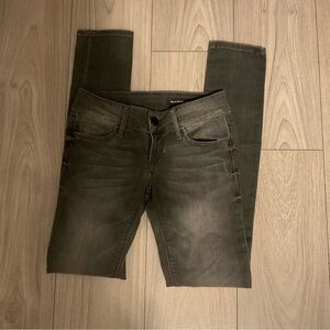 Black  Orchid Washed Gray Skinny Jeans Size 25
